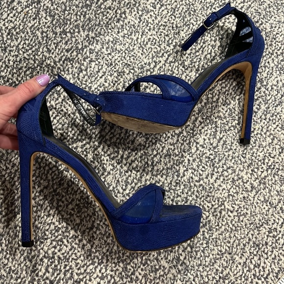 Stuart Weitzman platform sandal sz 6.5 - Picture 3 of 16